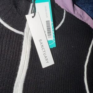 Sanctuary Women's Black and White Cardigan